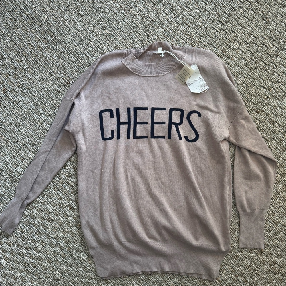 Hem & Thread “Cheers” sweater size medium